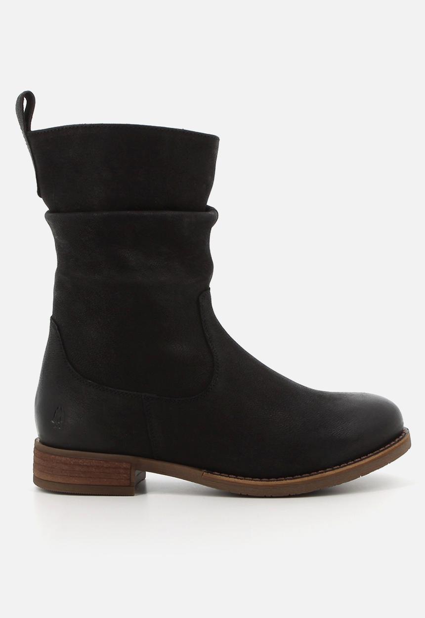Hush Puppies - Emilia Mid Calf - Black leather