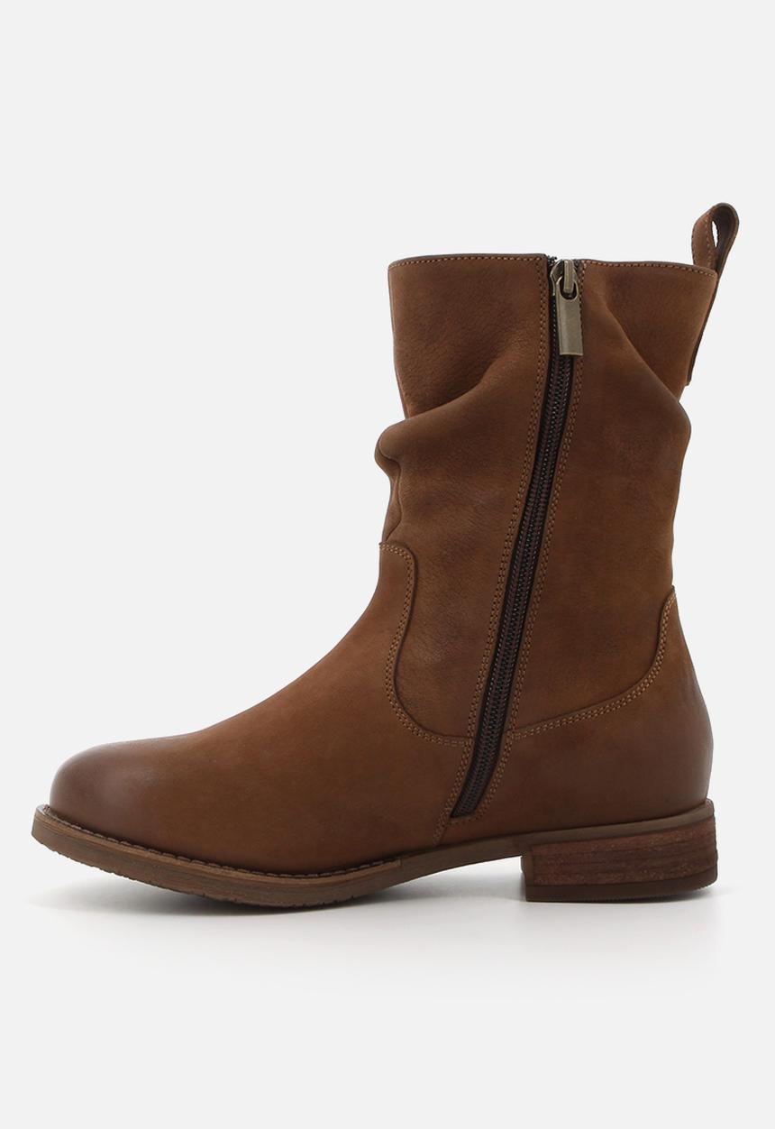 Hush Puppies - Emilia Mid Calf  - Brown leather