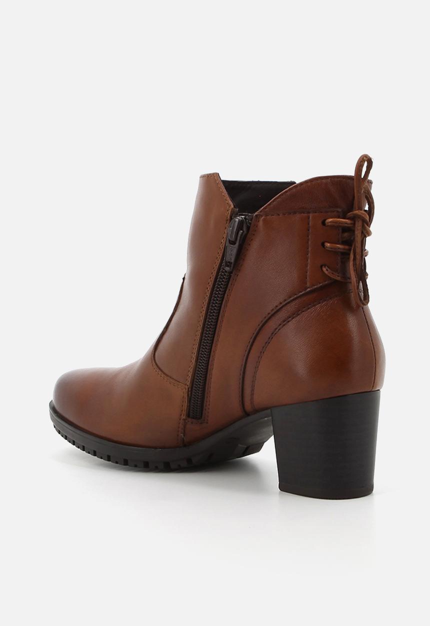 Hush Puppies - Nelly Ankle  - Brown leather