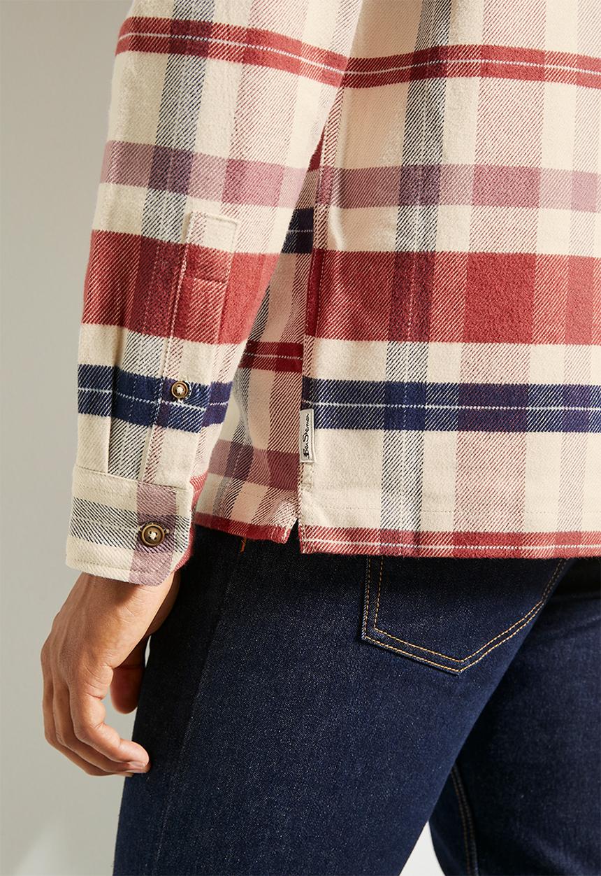 Ben Sherman - Brushed Ivy Check Overshirt - Multi 