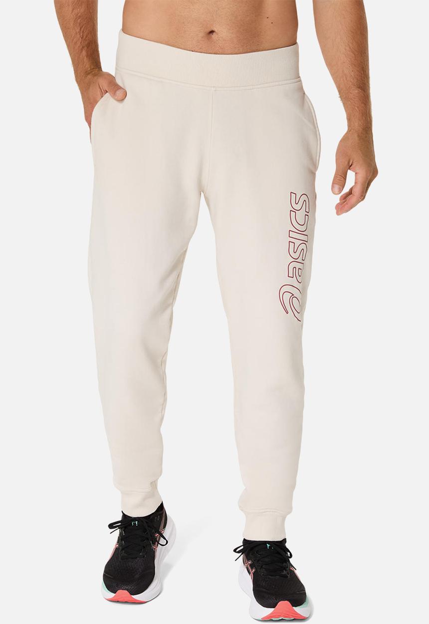 ASICS - Logo Sweat Pant - Birch / Burnt Red