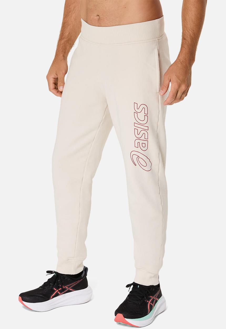 ASICS - Logo Sweat Pant - Birch / Burnt Red