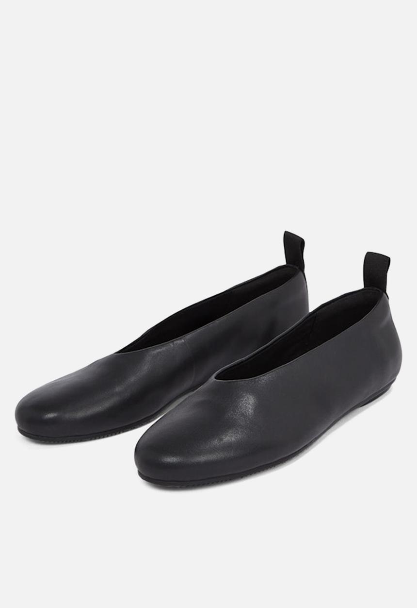 Calvin Klein - Ballerina leather pump - triple black