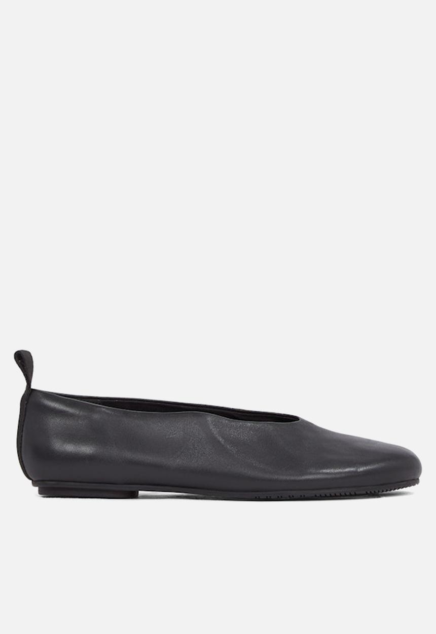 Calvin Klein - Ballerina leather pump - triple black