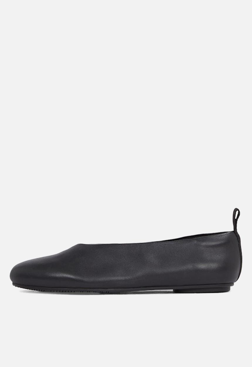 Calvin Klein - Ballerina leather pump - triple black