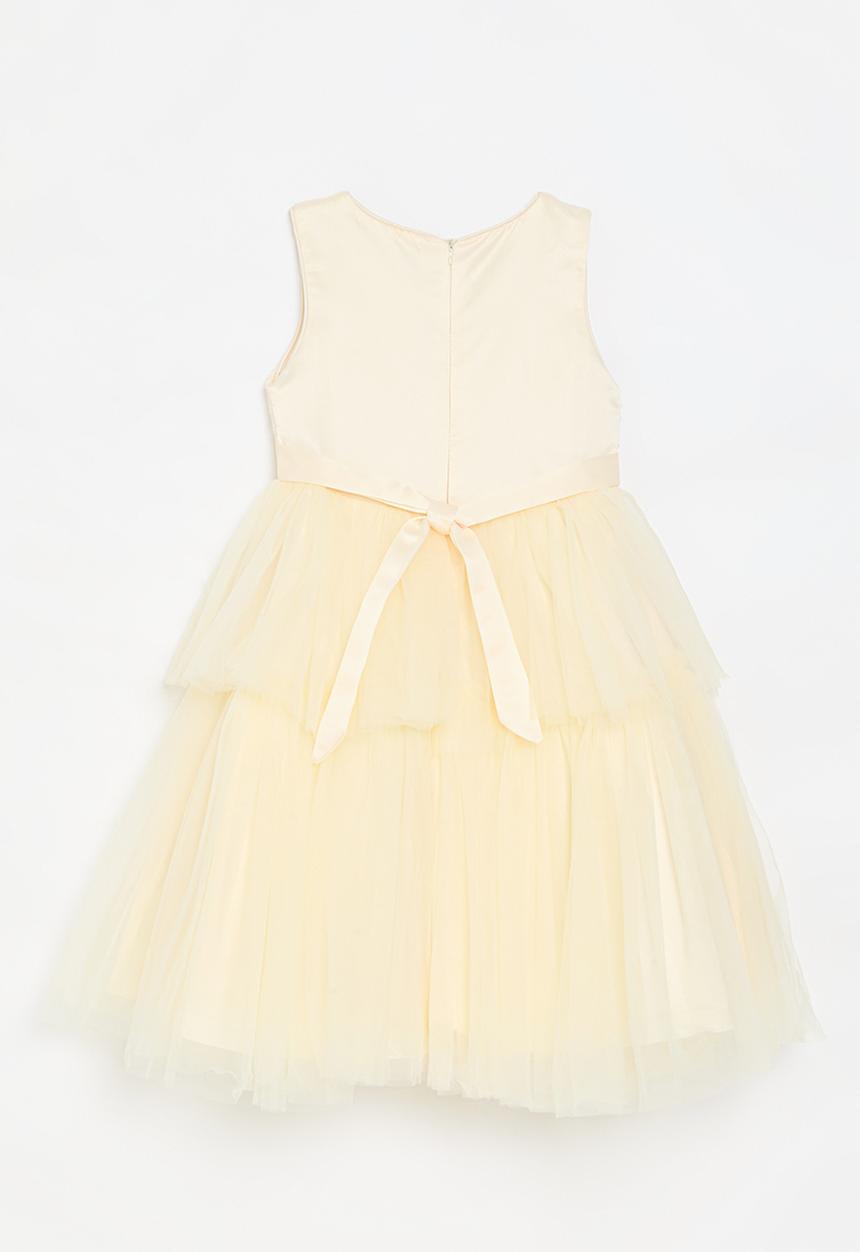 Pop Candy - Tiered combo dress - neutral