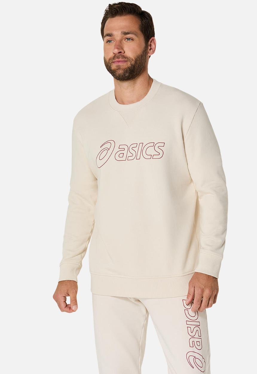ASICS - Crew  Sweatshirt - Birch / Burnt Red