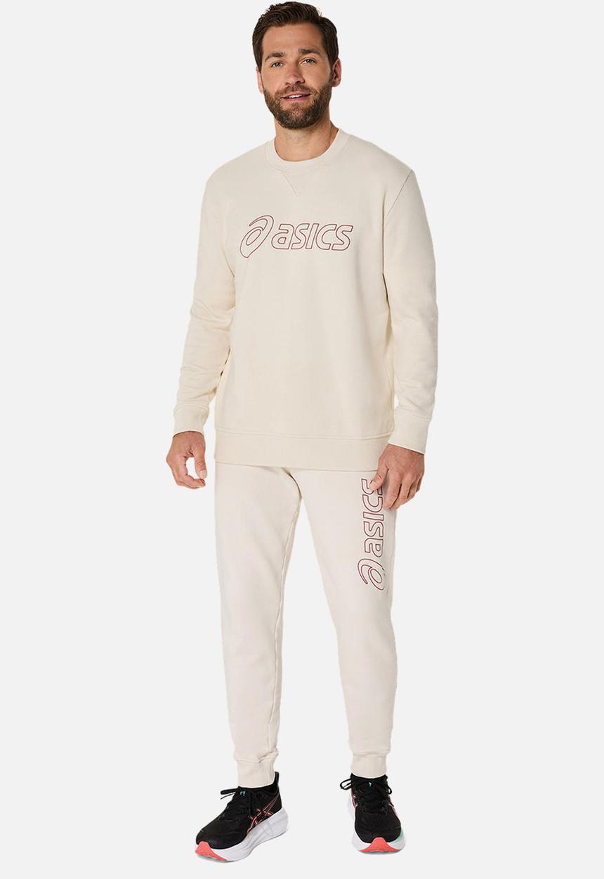 ASICS - Crew  Sweatshirt - Birch / Burnt Red