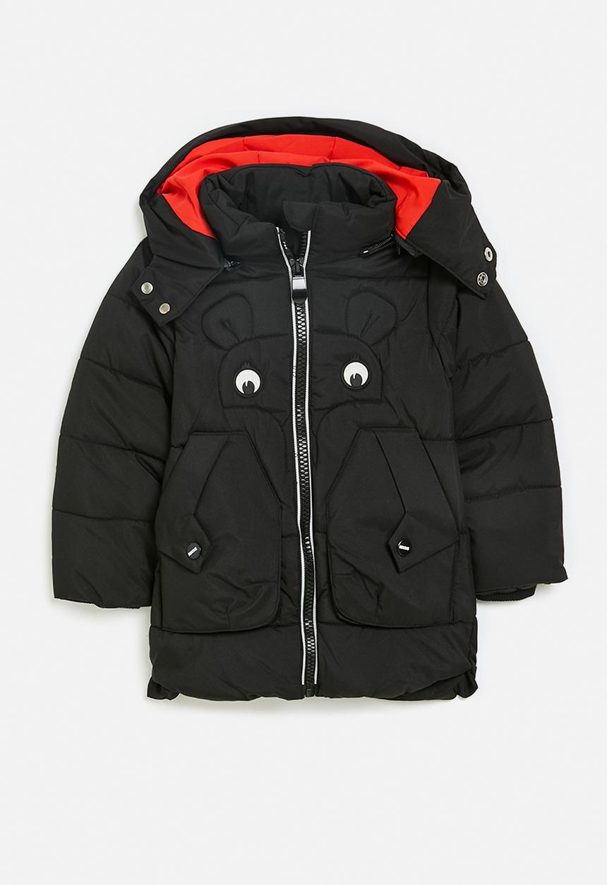 Pop Candy - Hooded puffer - black