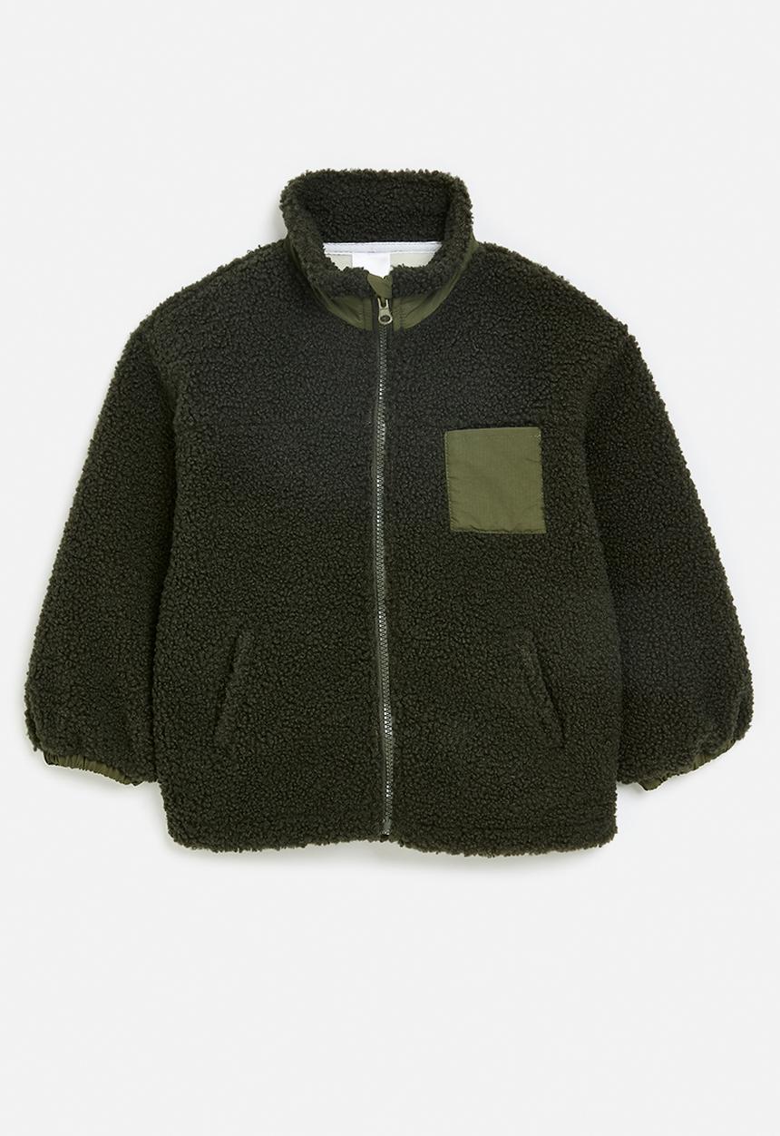 Pop Candy - Zip thru fleece jacket - green