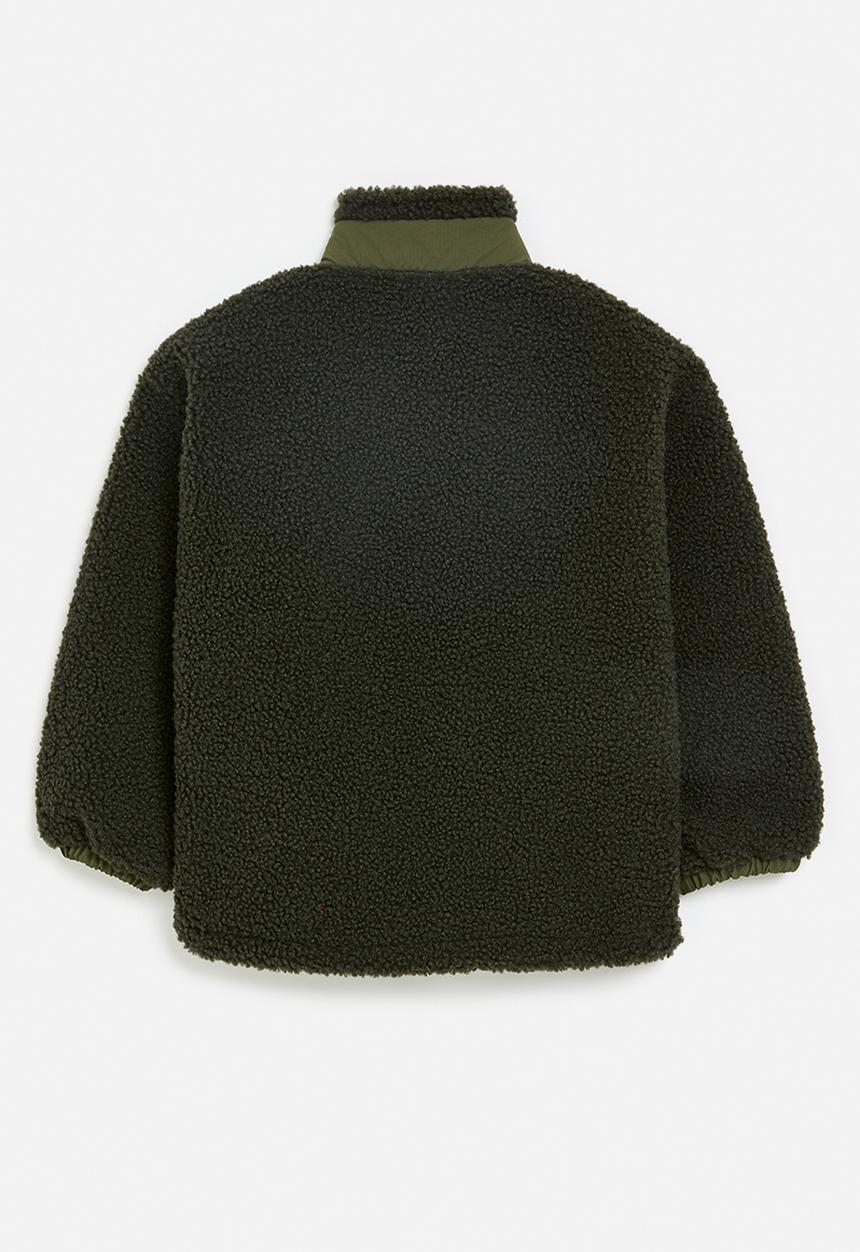 Pop Candy - Zip thru fleece jacket - green
