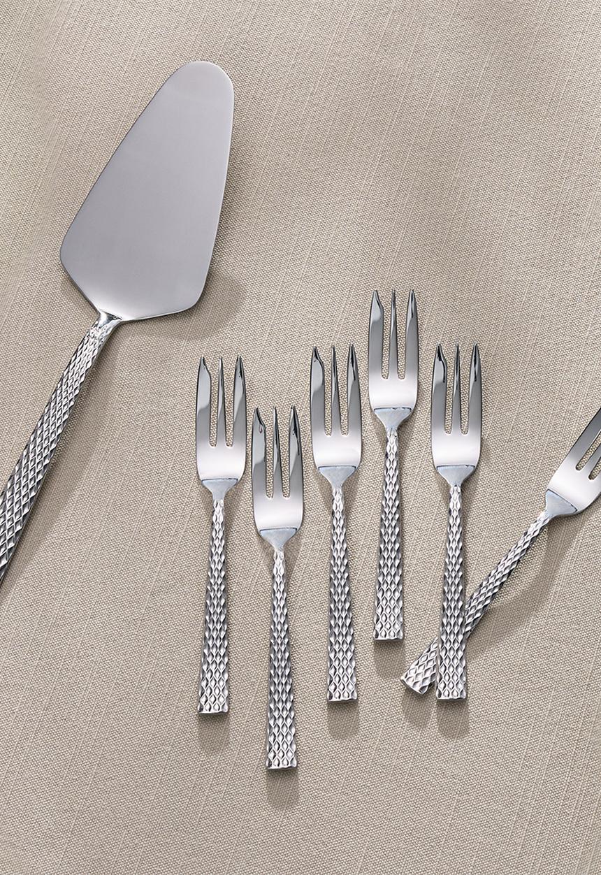 Maxwell & Williams - MW Diamonds Cake Server & Fork Set - Silver
