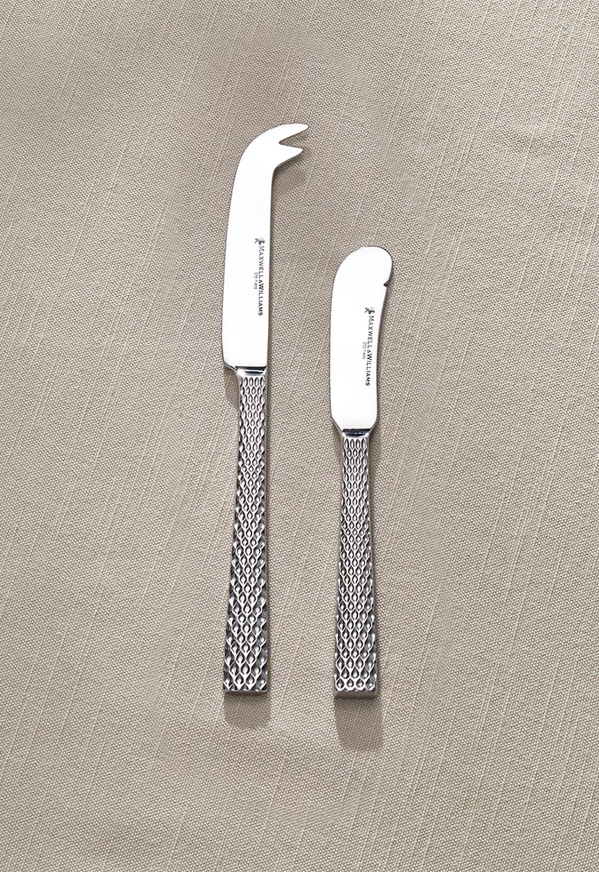 Maxwell & Williams - MW Diamonds Cheese & Pate Knife Set - Silver
