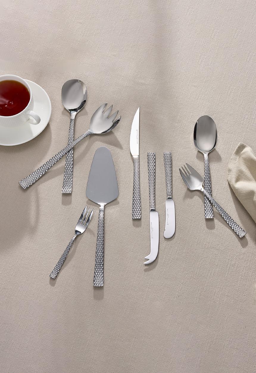 Maxwell & Williams - MW Diamonds Salad Server Set of 2 - Silver