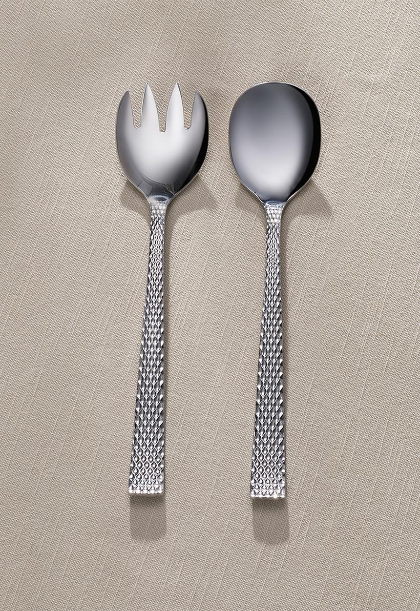 Maxwell & Williams - MW Diamonds Salad Server Set of 2 - Silver