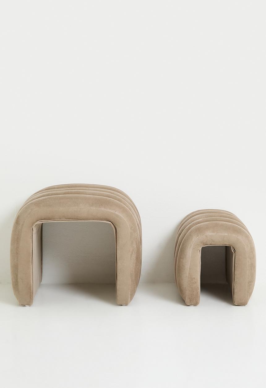 Sixth Floor - Kaz nested ottoman - natural