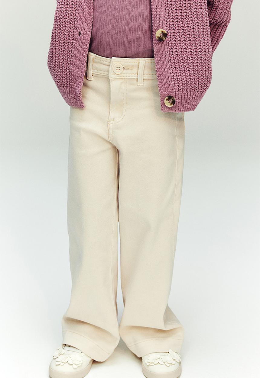 H&M - Flared trousers - light beige