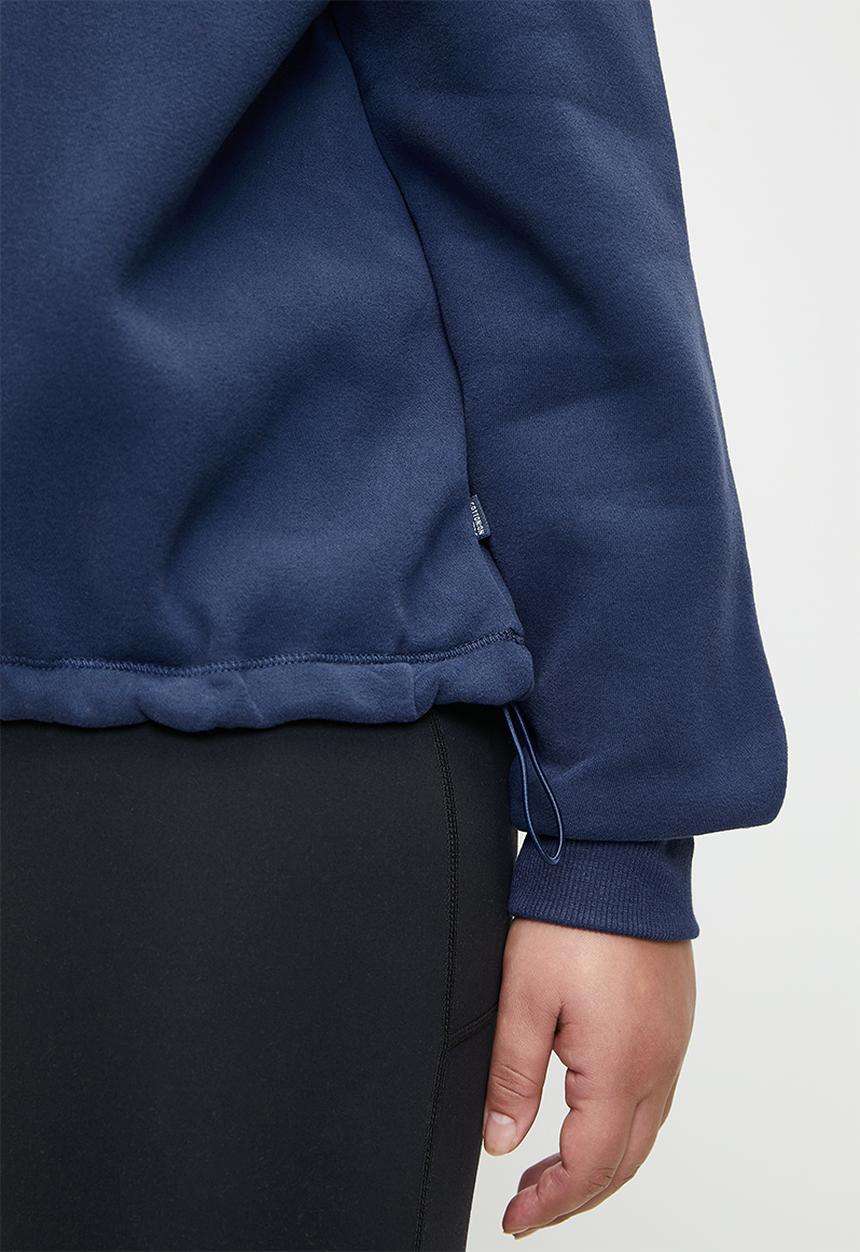 Cotton On - Plus Plush Essential Half Zip Jumper - Heritage Blue