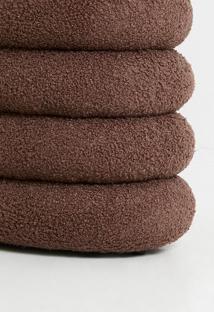 Sixth Floor - Dalton ribbed ottoman - rust