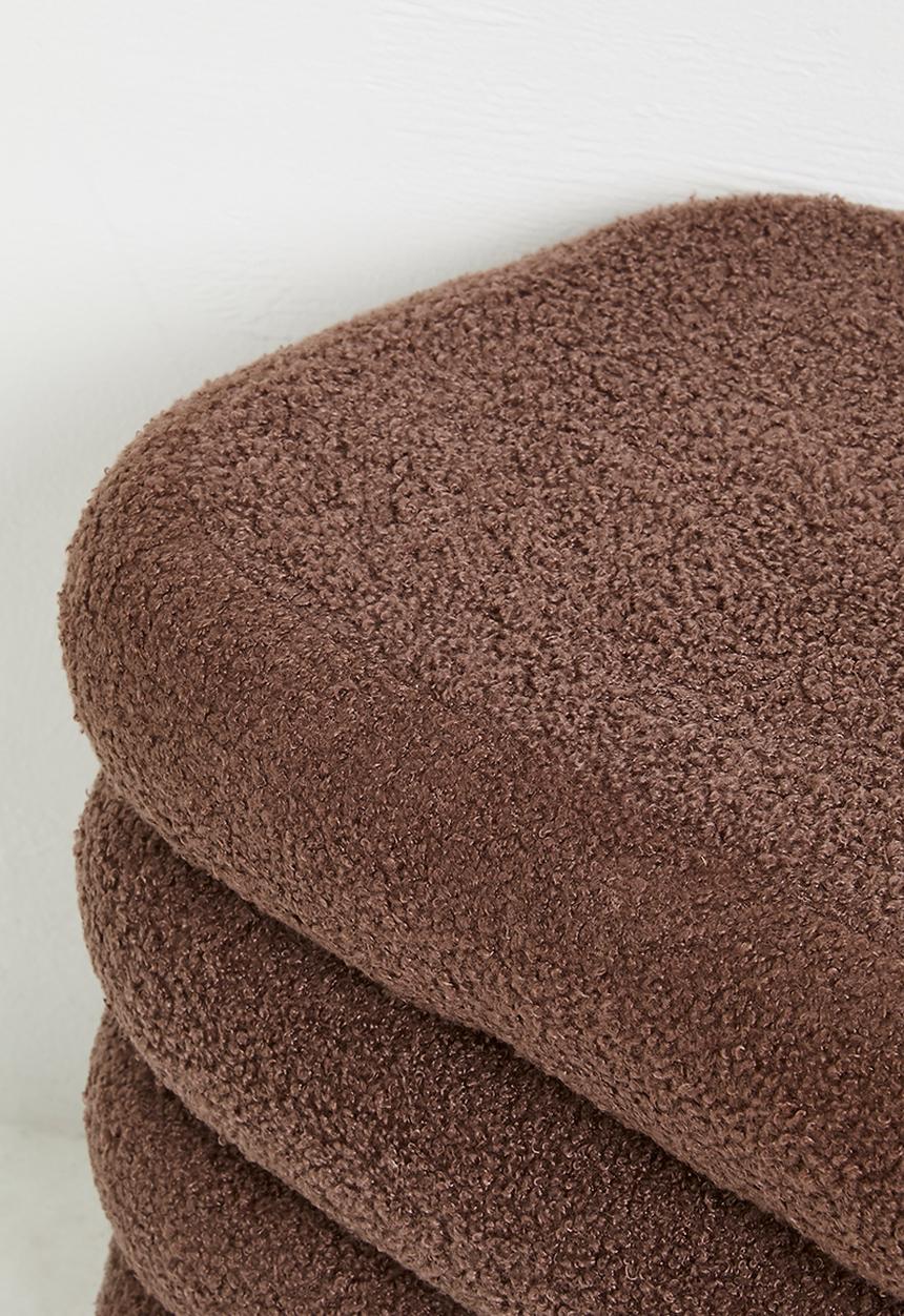 Sixth Floor - Dalton ribbed ottoman - rust