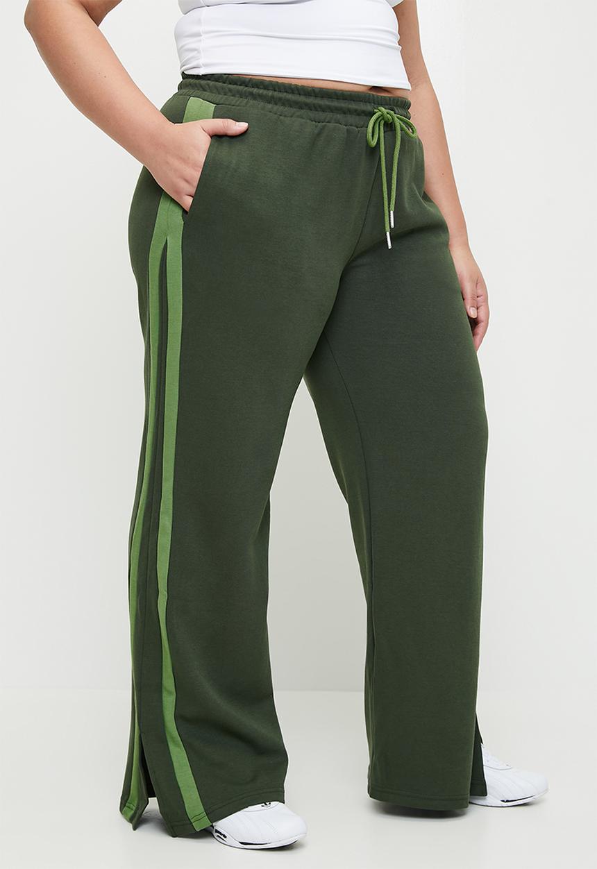 Cotton On - Plus Outdoorsy Move Pant - Forest Green/Flourite Green