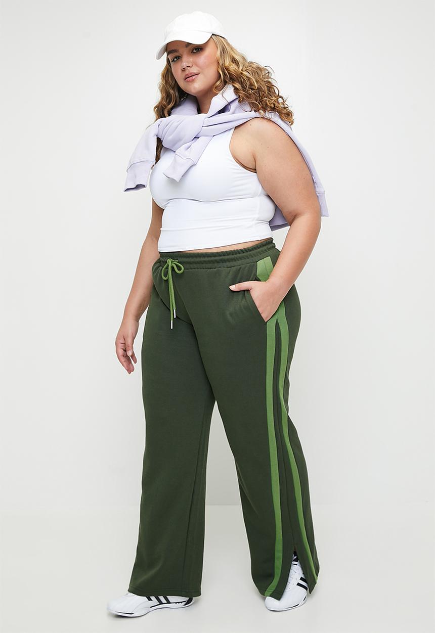 Cotton On - Plus Outdoorsy Move Pant - Forest Green/Flourite Green