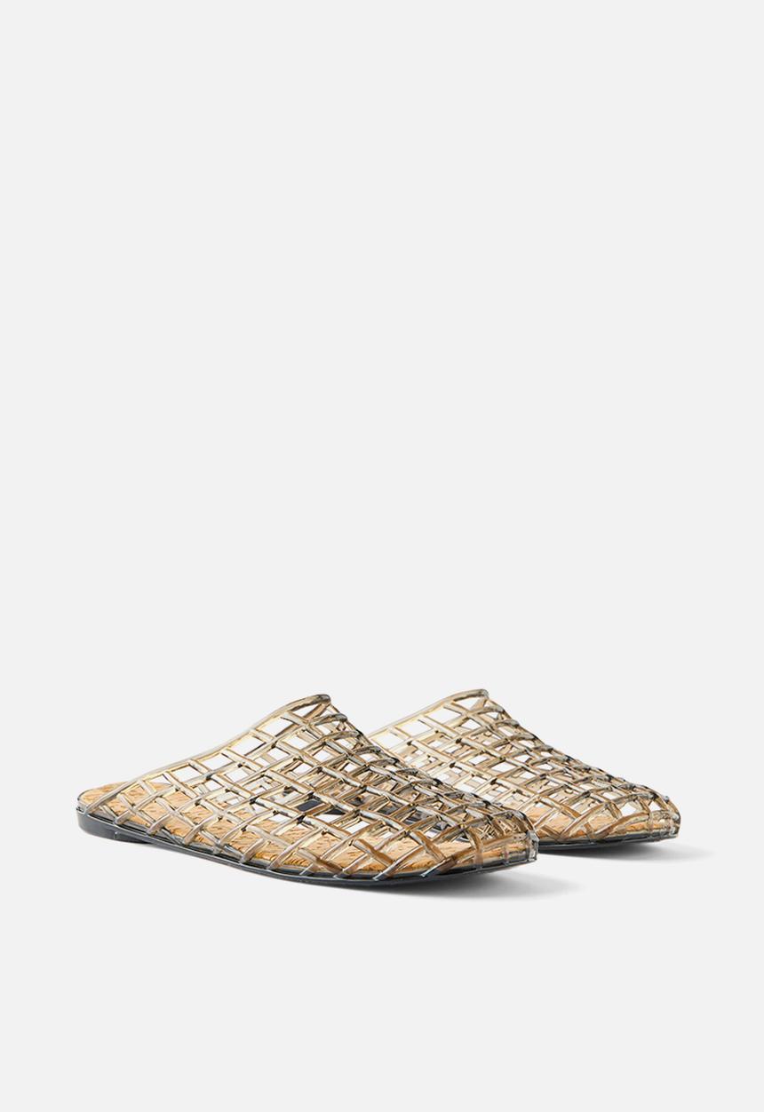 Cotton On - Jade jelly mule - black