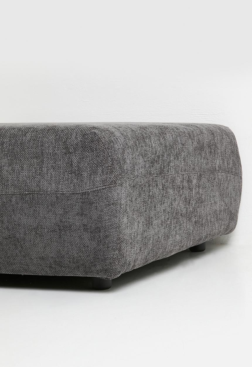 Sixth Floor - Rani modular ottoman - charcoal