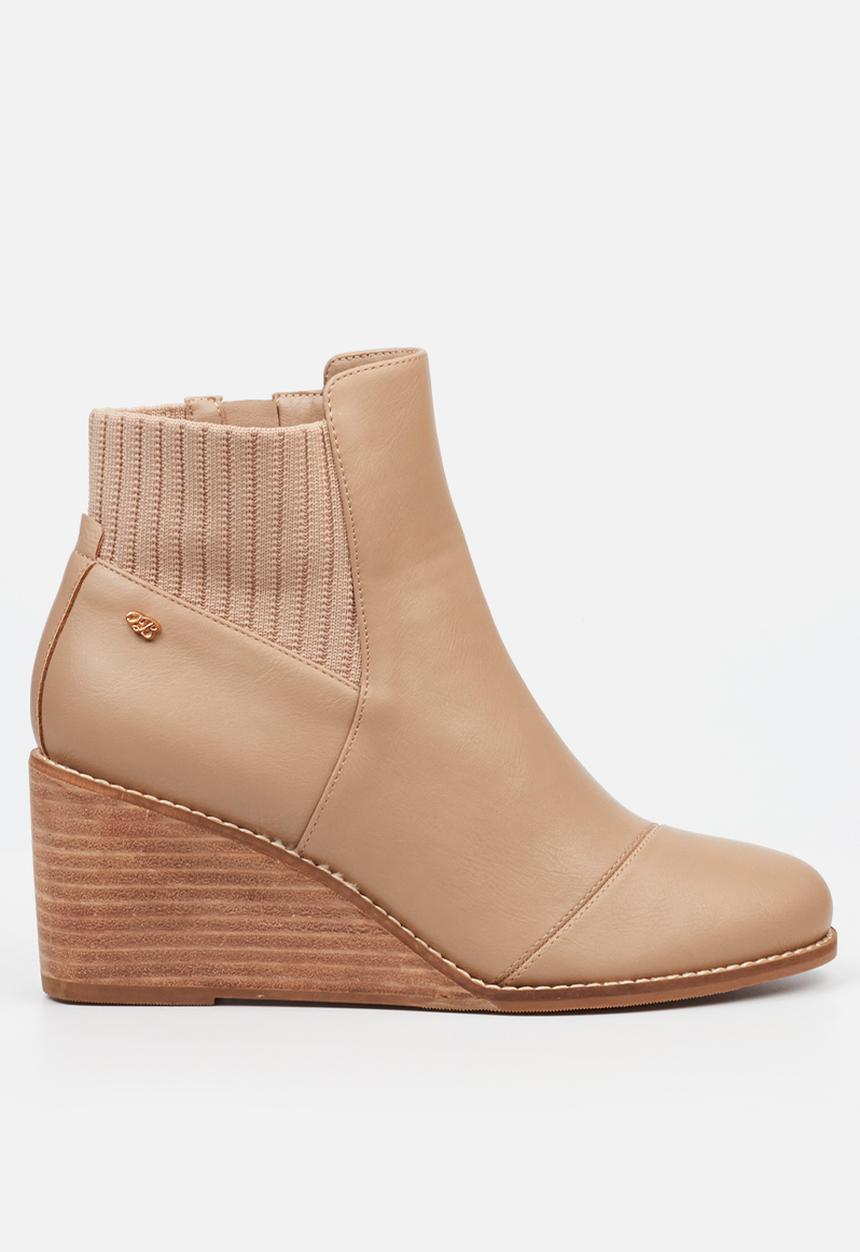Miss Black - Carla 1 leather boot - taupe
