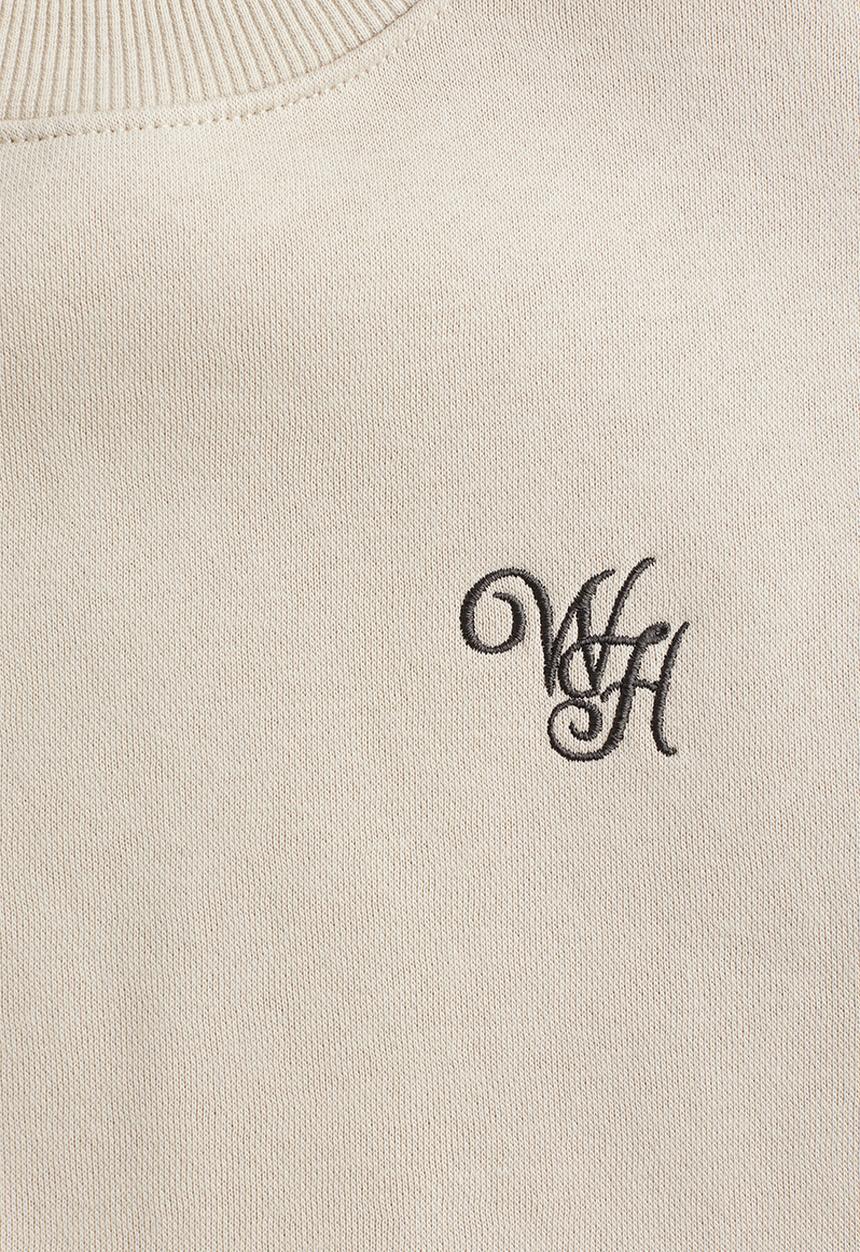H&M - Embroidery-detail sweatshirt - beige
