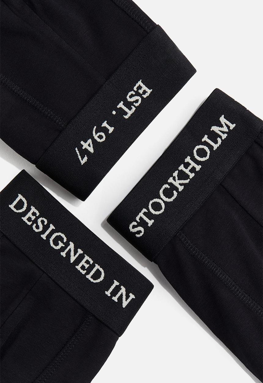 H&M - 3-Pack short trunks with lycra® - black