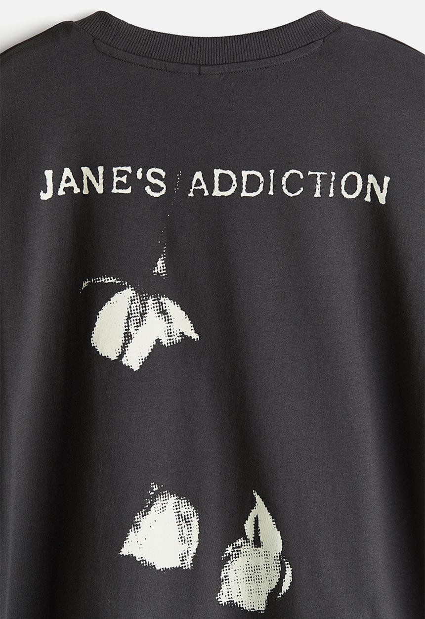 H&M - Oversized printed T-shirt - black jane's addiction