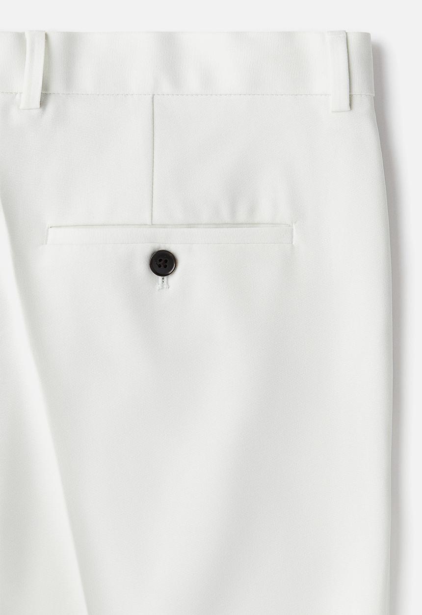 H&M - Slim fit ankle-length trousers - white