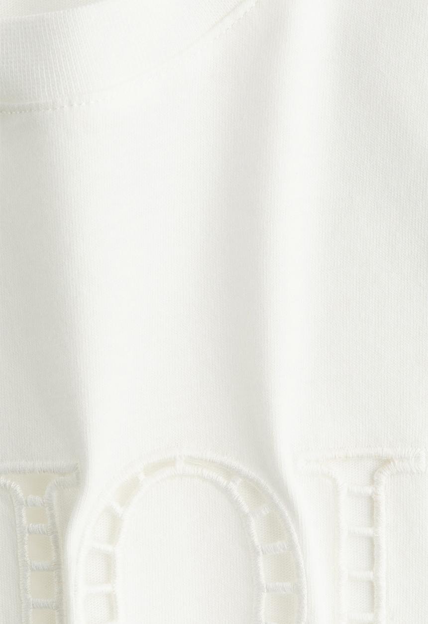 H&M - T-shirt - white bijou