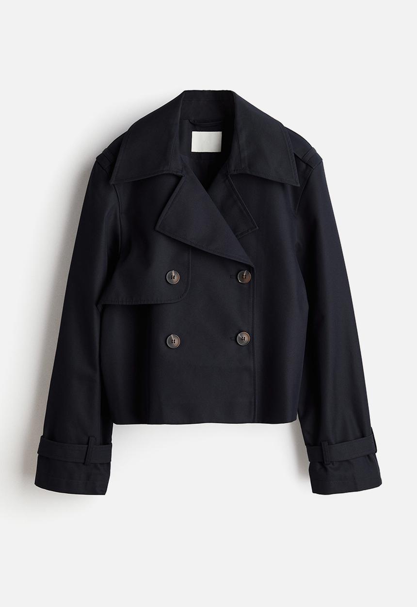 H&M - Trench-look jacket - navy blue
