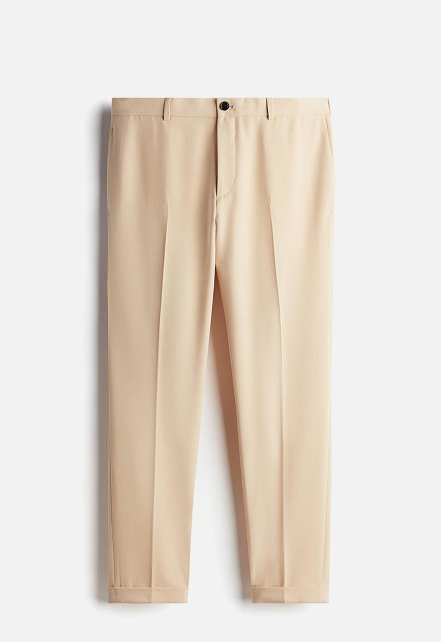 H&M - Slim fit ankle-length trousers - beige