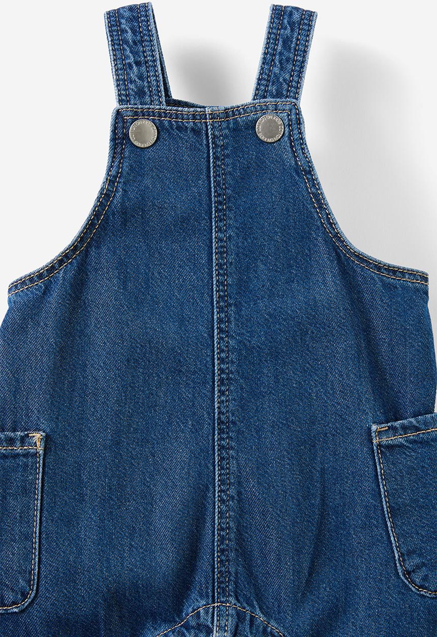 Cotton On - Kairo denim overall - mid blue wash
