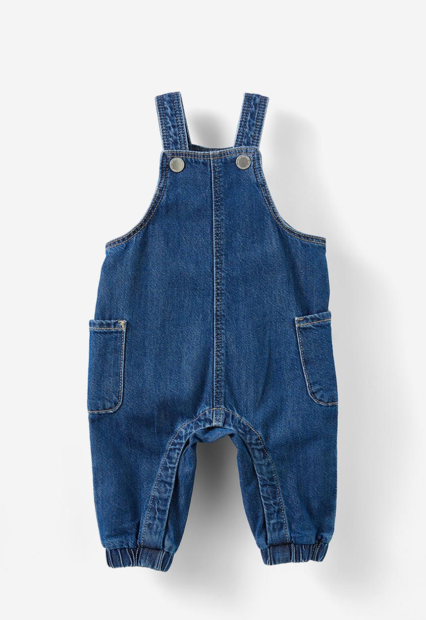 Cotton On - Kairo denim overall - mid blue wash