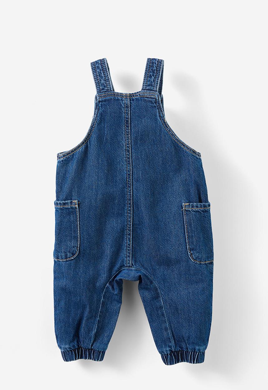 Cotton On - Kairo denim overall - mid blue wash