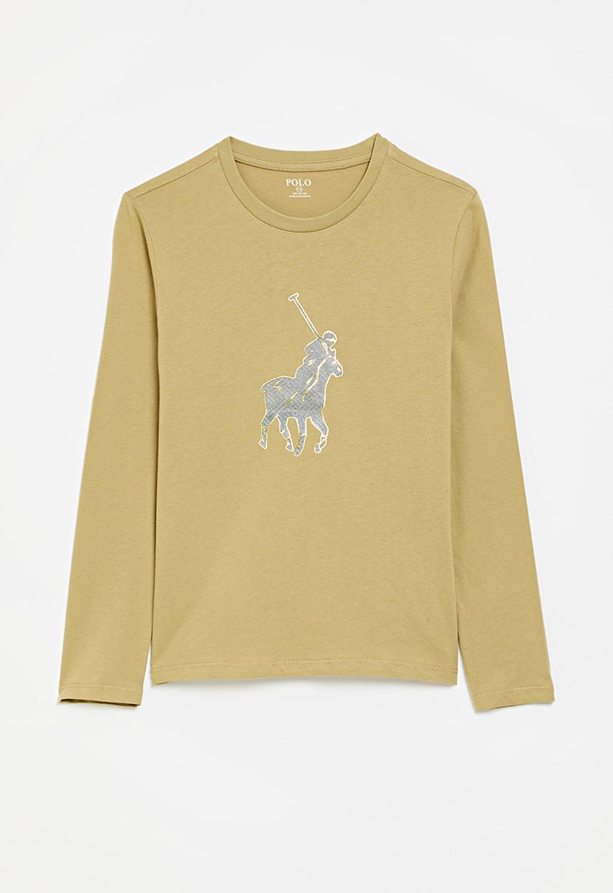 POLO - Girls amara printed short sleeve tee - stone