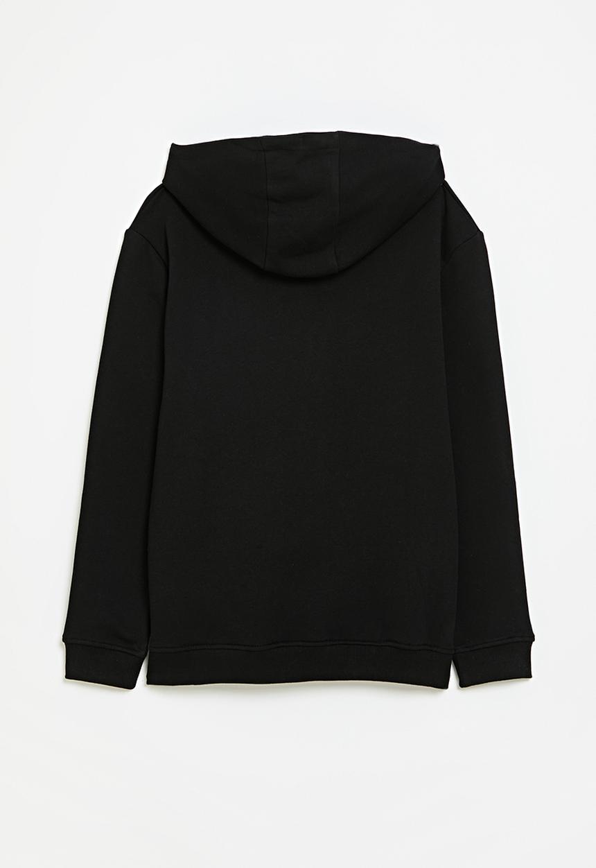 POLO - Boys clayton hooded sweater - black