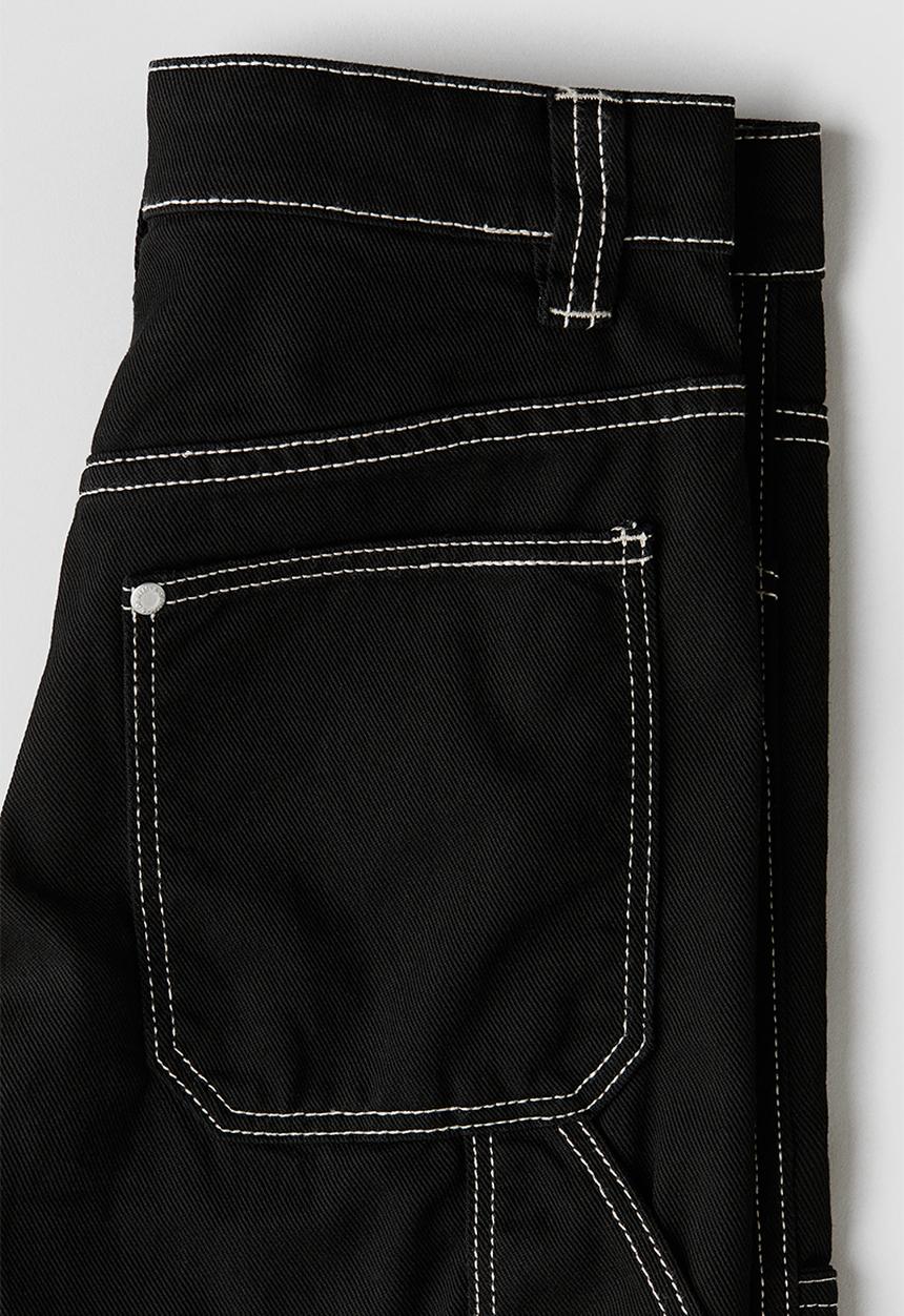 H&M - Baggy carpenter jeans - black