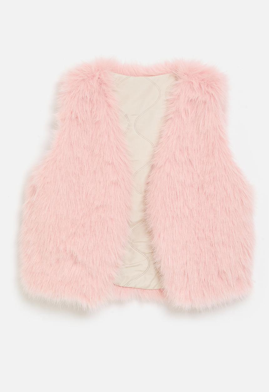 Pop Candy - Faux fur gilet - pink