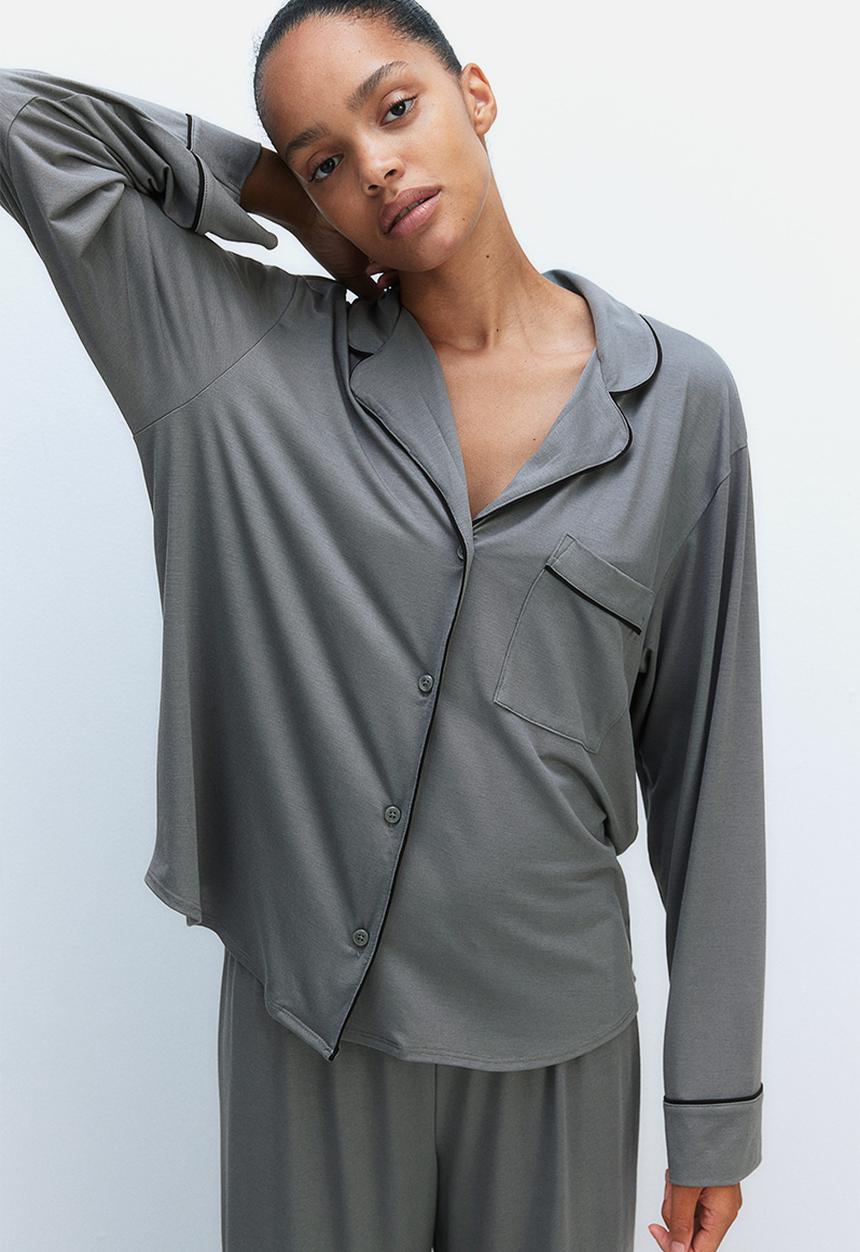 H&M - Viscose-blend pyjamas - green