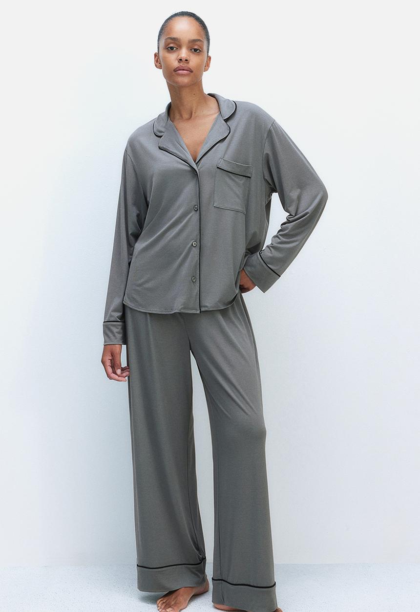 H&M - Viscose-blend pyjamas - green