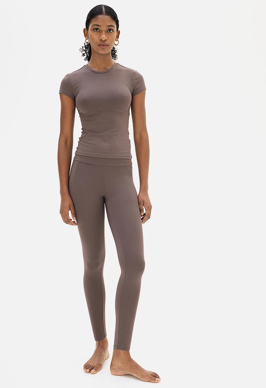 H&M - Microfibre leggings - beige
