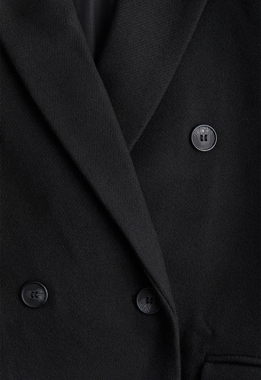 H&M - Oversized maxi coat - black