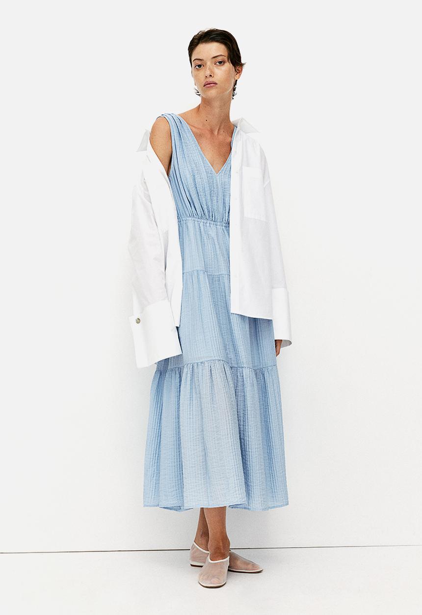 H&M - Tiered dress - blue