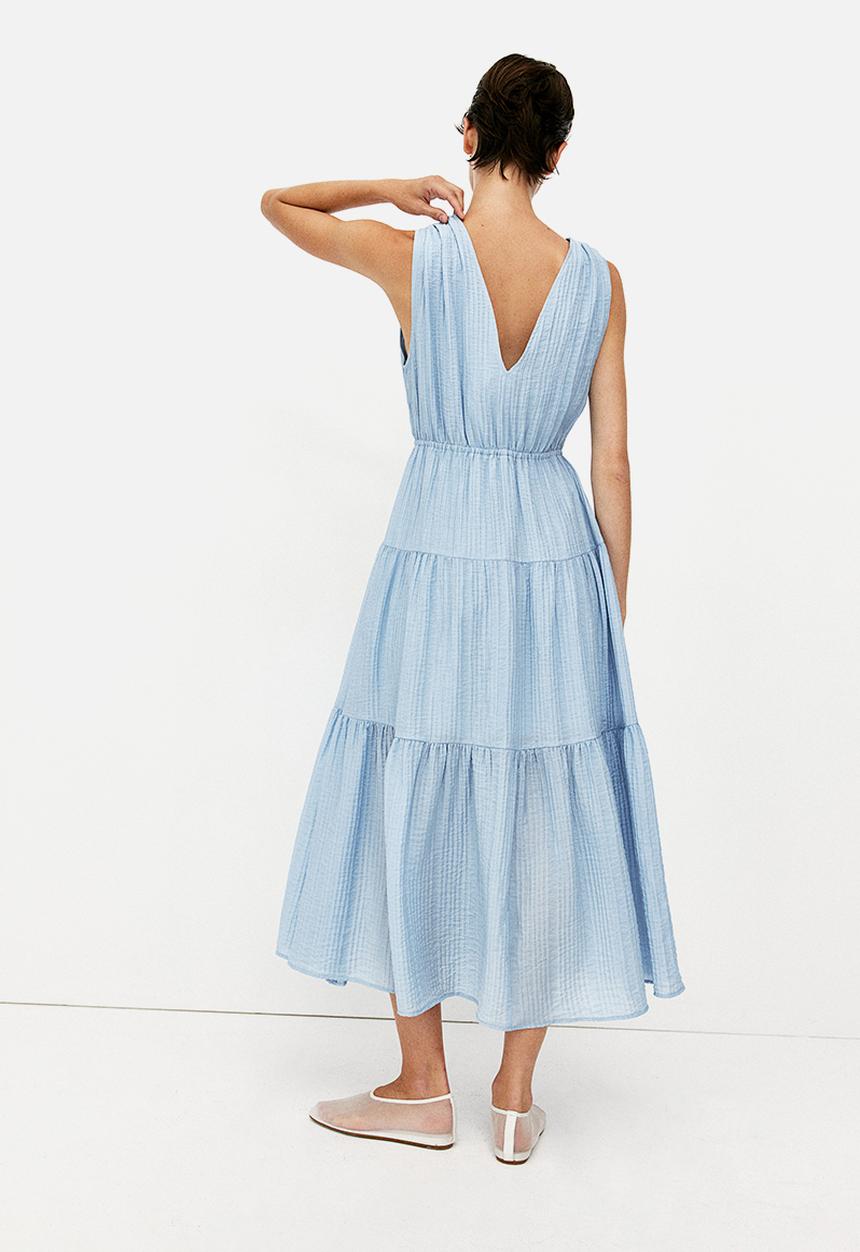 H&M - Tiered dress - blue