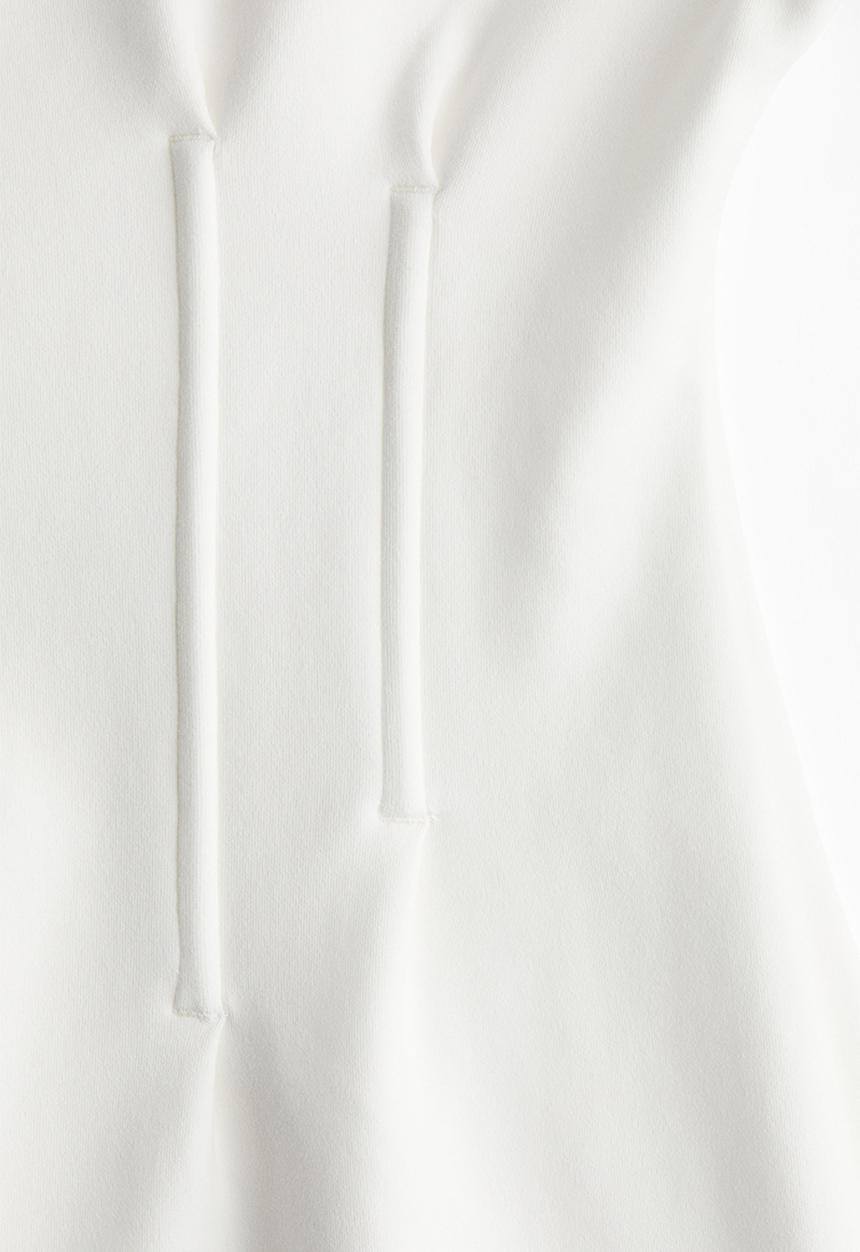 H&M - Waisted T-shirt - white